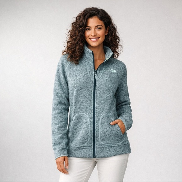 The North Face Jackets & Blazers - North Face Krestwood Womens Knit Full Zip Sweater Jacket Size L